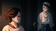 Tamayo asking Yushiro to summon Chachamaru.