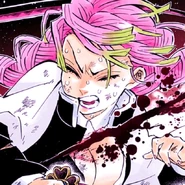 Мицури получает ранения от Музана.