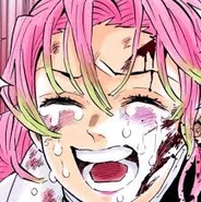 Мицури плачет и кричит Обанаю, чтобы он обещал не умереть.