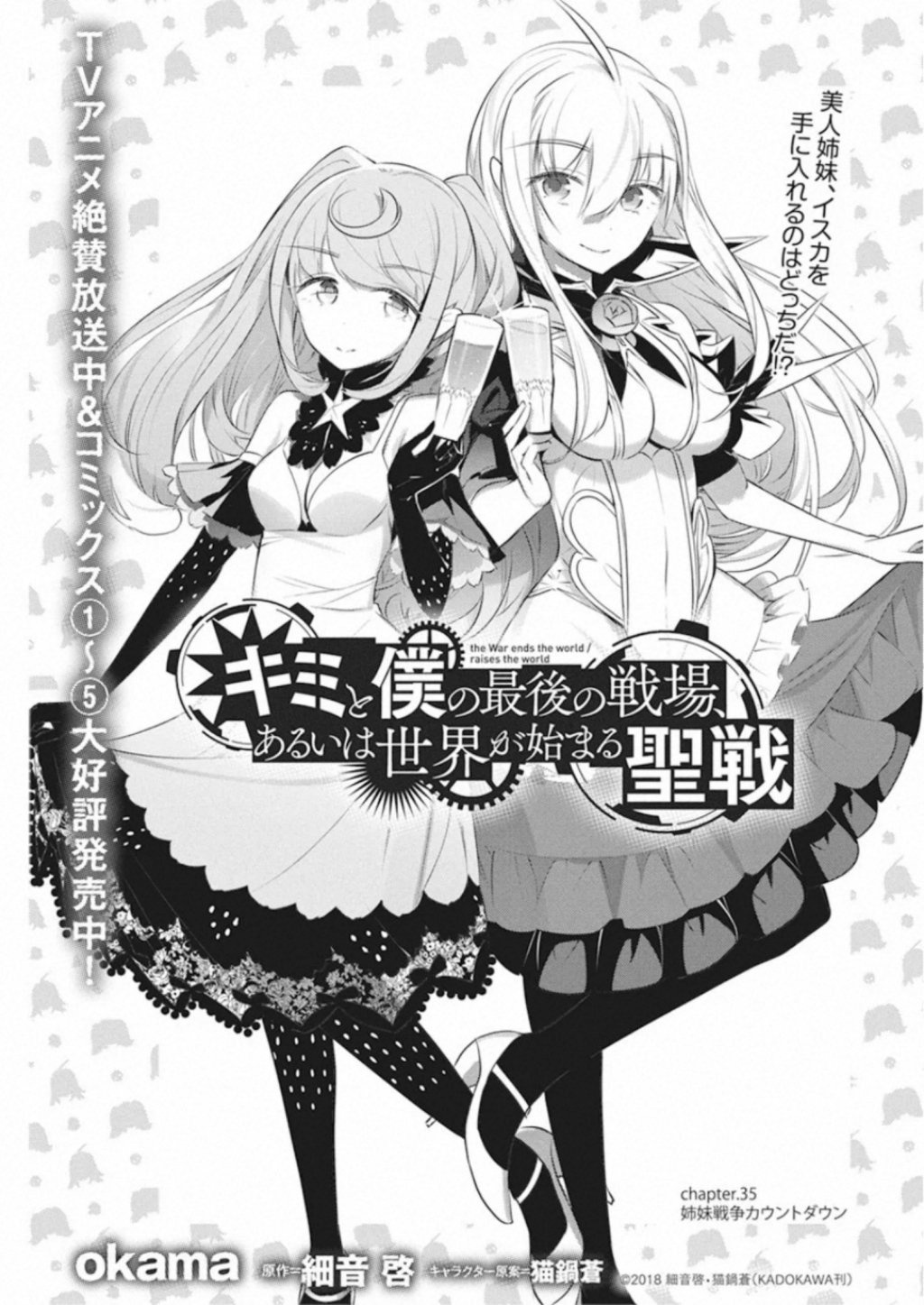 Kimi to Boku no Saigo no Senjou, Aruiwa Sekai ga Hajimaru Seisen' Light  Novel Gets TV Anime 