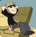 RonClothesCrush-MissionWithSunglasses.jpg (147 KB) Lounging on Britina's plane in mission outfit with sunglasses.