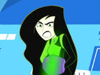 Shego getting angry because Warmonga is about to finish off Kim Possible.