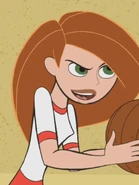 Gym uniform, consisting of white t-shirt and red shorts