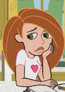 Light pink crop top with dark pink heart, pink pants