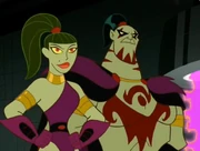 Warmonga and Warhok: a Lorwardian female and male, respectively