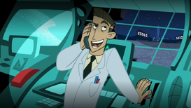 James accidentally launching the G6 rocket into space while telling his wife he'll have bacon toppings on his pizza