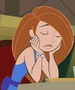 Blue dress with darker blue bow