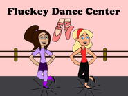 Anna Stoppable (right) and Stacie Fluckey (left) practicing a tap dance routine at the latter's mother's dance studio