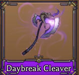 king legacy showcase do Machado Daybreak Cleaver 