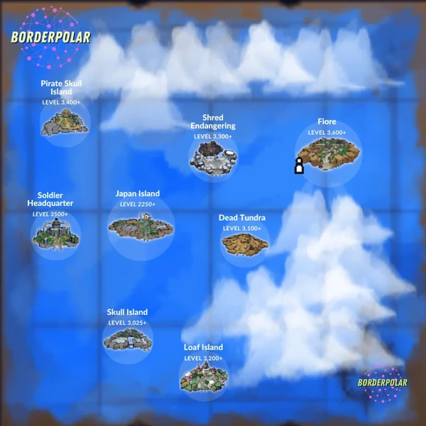 Mapa do King Legacy: ordem das ilhas e níveis recomendados - Liga dos Games