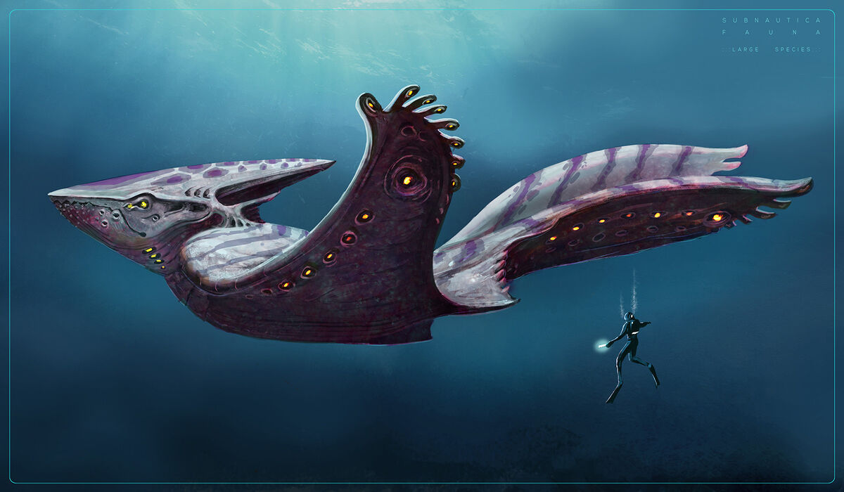 Reaper Leviathan  Subnautica creatures, Leviathan, Concept art characters