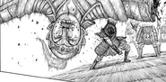 Shin punches Han Roki in the face.