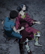 Hyou dies in front of Shin.