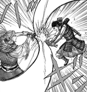 Shin strikes Ri Boku.