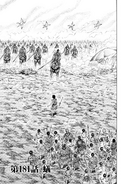 Chapter 181 cover. The Hi Shin Unit meeting Ou Hon and his Gyoku Hou Unit.