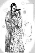 Ei Sei embracing Kou as he finds out that she's pregnant.
