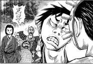 Ei Sei surprised at Shin's face as they meet the mountain tribesmen.