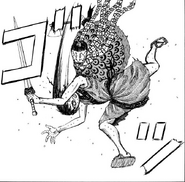 Shin getting hit by Muta.