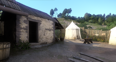 The shed where Tom hides his trophies