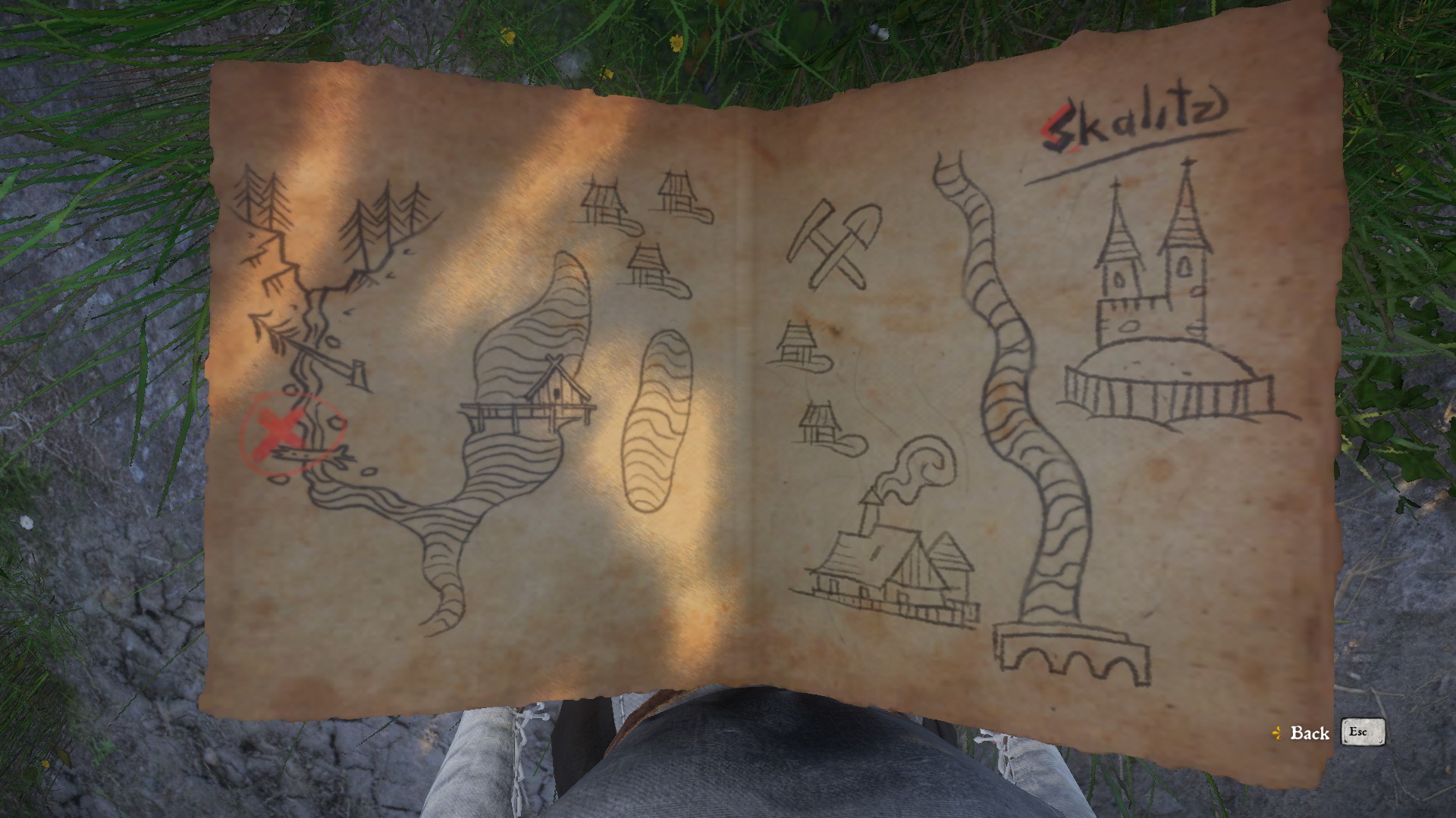 Map To Skalitz Treasure Kingdom Come Deliverance Wiki Fandom