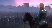 Markvart looks back as the army moves past Talmberg