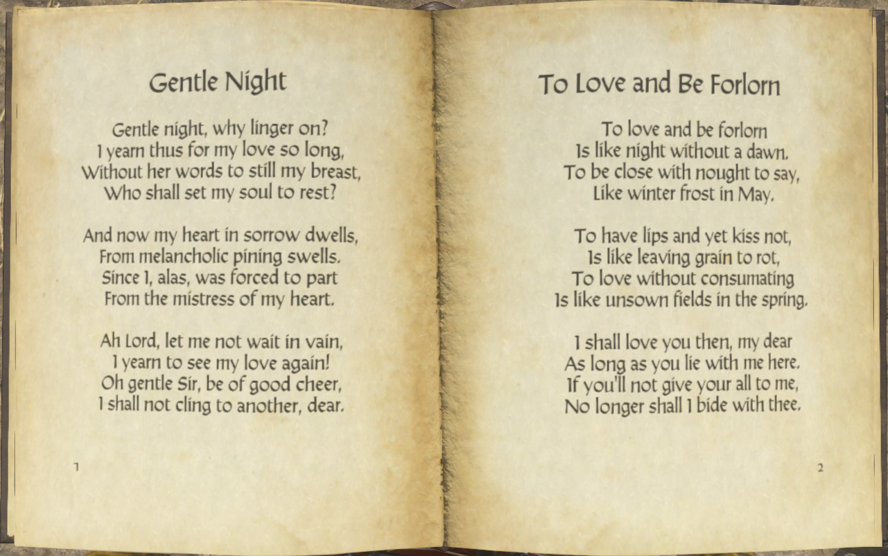 Anthology of Love Poems, Kingdom Come: Deliverance Wiki