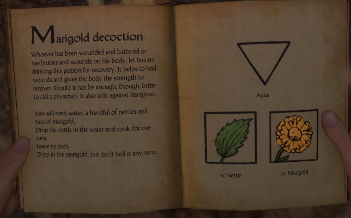 Marigold decoction Kingdom Come Deliverance Wiki Fandom