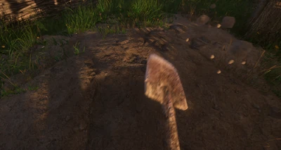 Henry digs up the dead bandit