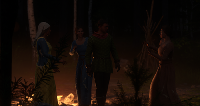 Henry confronts the witches
