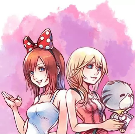 kingdom hearts roxas and namine and kairi and sora