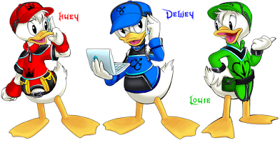 HUEY, DEWEY and LOUIE [ALL CUTSCENES]  Kingdom Hearts Series THE MOVIE 