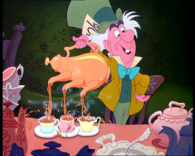 alice in wonderland disney mad hatter tea party