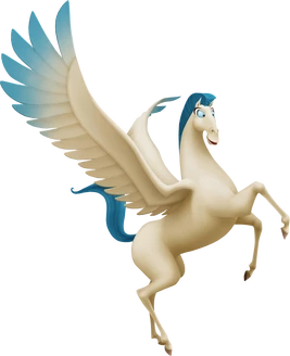 Pegasus das geflügelte Pferd in Kingdom Hearts II