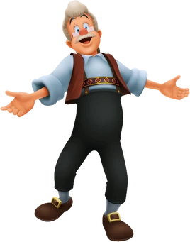 Gepetto in Kingdom Hearts 3D: Dream Drop Distance