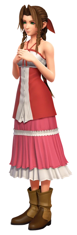 Aerith in Kingdom Hearts III Re Mind