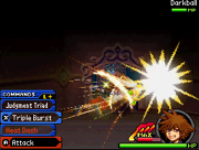 Sora benutzt Hitzelauf in Re:coded