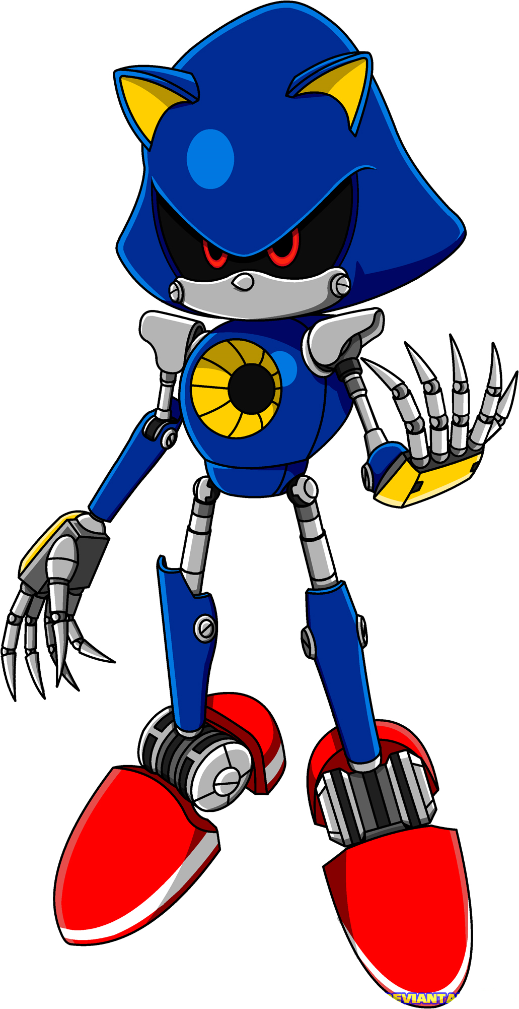 Metal sonic нарисовать