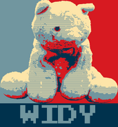 Widy's presidential campaign poster.