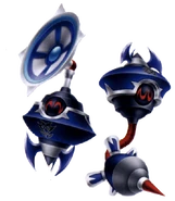 Sonic Blaster's two forms in Kingdom Hearts Birth by Sleep