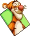 Sprite de Tigger sonriente en Kingdom Hearts: Chain of Memories