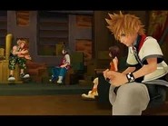 Roxas Villa Crepúsculo virtual.jpg (8 kB) Roxas en el lugar de siempre con Hayner, Pence y Olette