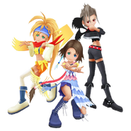 Yuna, Rikku et Paine Kingdom Hearts II