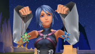 Aqua with the three  charms.