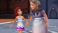 Kairi con su Abuela en Kingdom Hearts Birth by Sleep