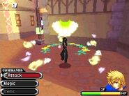 Roxas usando Cura en Kingdom Hearts 358/2 Days.