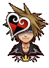 Vampire Sora's sprite in Limit Form.