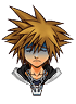 Sprite de Sora en Forma Final cuando está en estado crítico