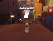 Roxas, about to start the Mail Delivery mini-game.