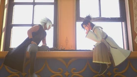 Xehanort et Eraqus jouant à Alba & Ater