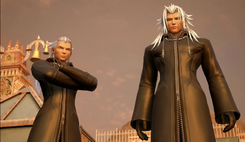 Ansem and Xemnas observe the heroes KH III